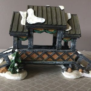 Christmas Village Covered Bridge 2002